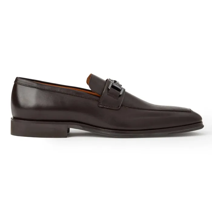 Bruno Magli Raging Bit Leather LoaferBrown Men Loafers and Slipons