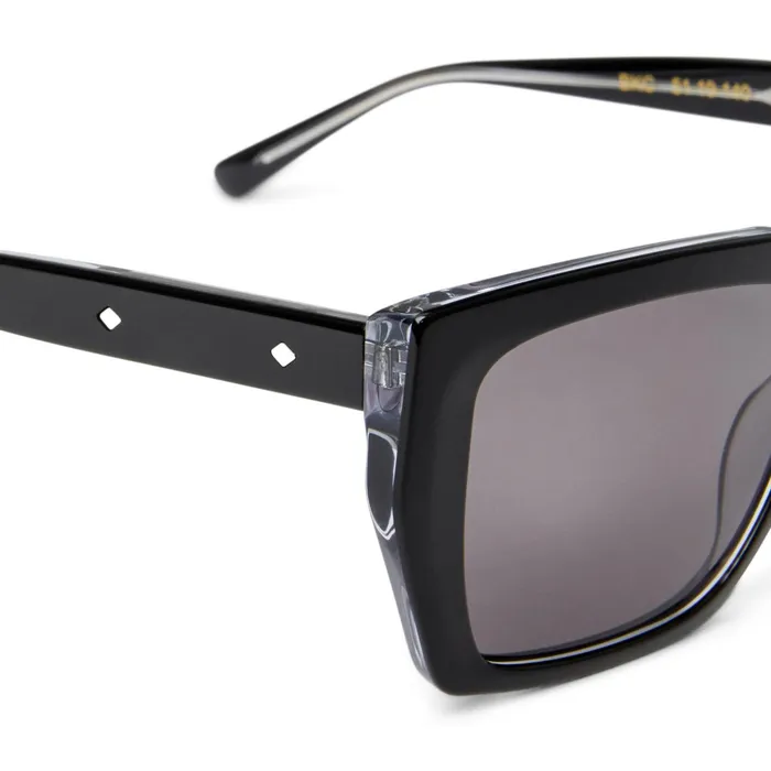Bruno Magli Ricci Sunglasses Black Crystal Men Sunglasses