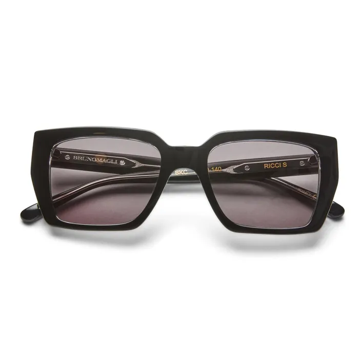 Bruno Magli Ricci Sunglasses Black Crystal Men Sunglasses
