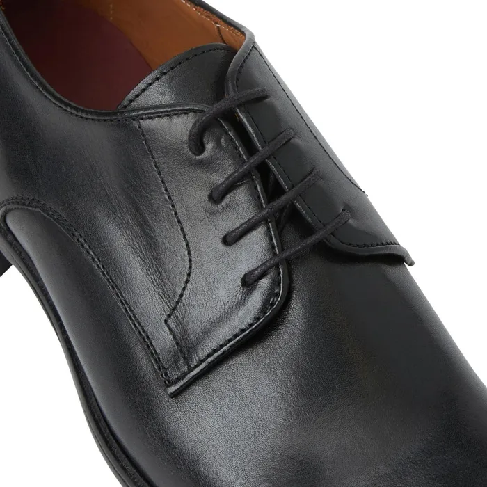 Bruno Magli Salerno Derby Black Leather Men Dress Shoes