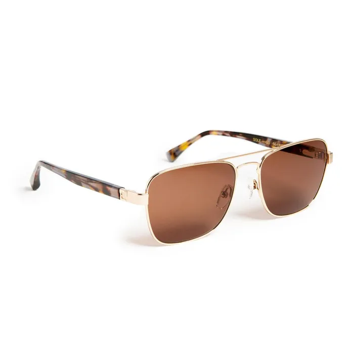 Bruno Magli Sole Aviator Sunglasses 8211 Gold Men Sunglasses