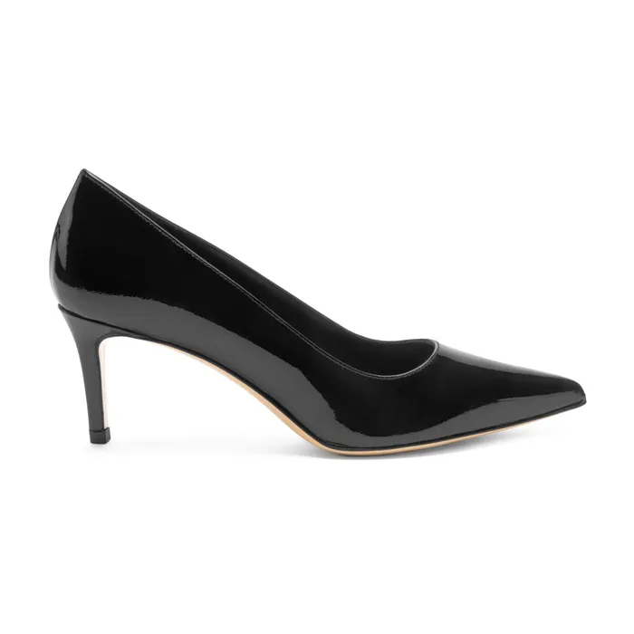 Bruno Magli Tara Black Patent Pump Women Heels