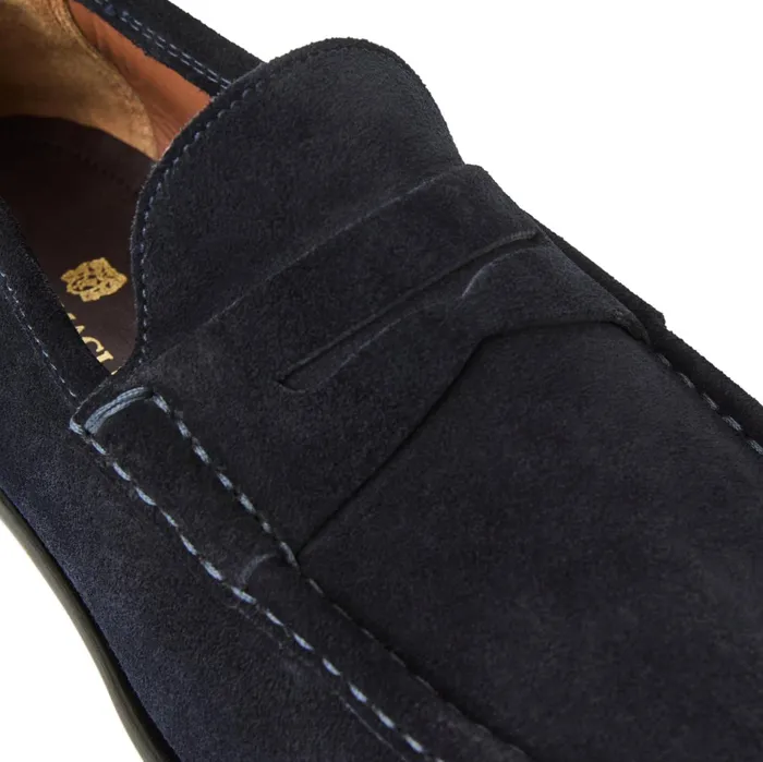 Bruno Magli Tonio Slip On Loafer Navy Suede Men Loafers and Slipons