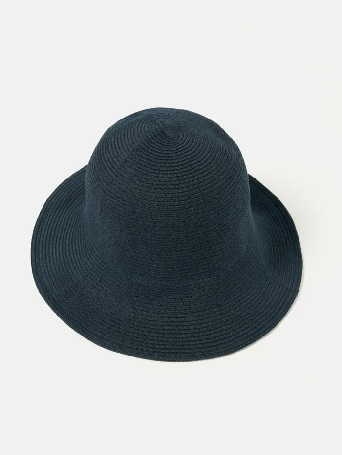 Cableami Cotton Braid Tulip Hat In NavyIndigo Boro Cotton Men Universal Works Hats