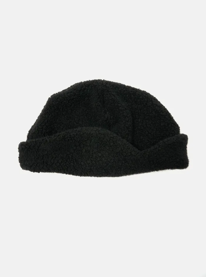 Cableami Watch Cap In Black Recycled Wool Men Universal Works Hats