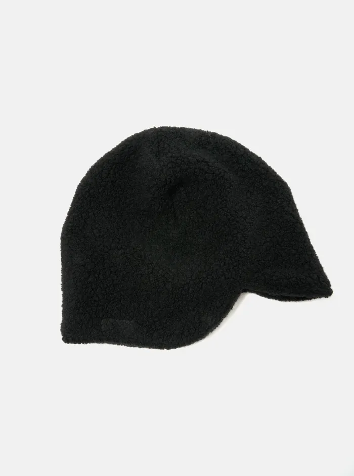 Cableami Watch Cap In Black Recycled Wool Men Universal Works Hats