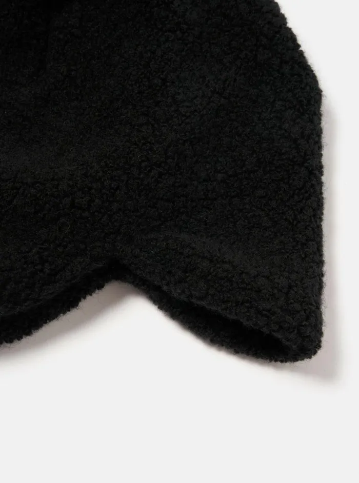 Cableami Watch Cap In Black Recycled Wool Men Universal Works Hats