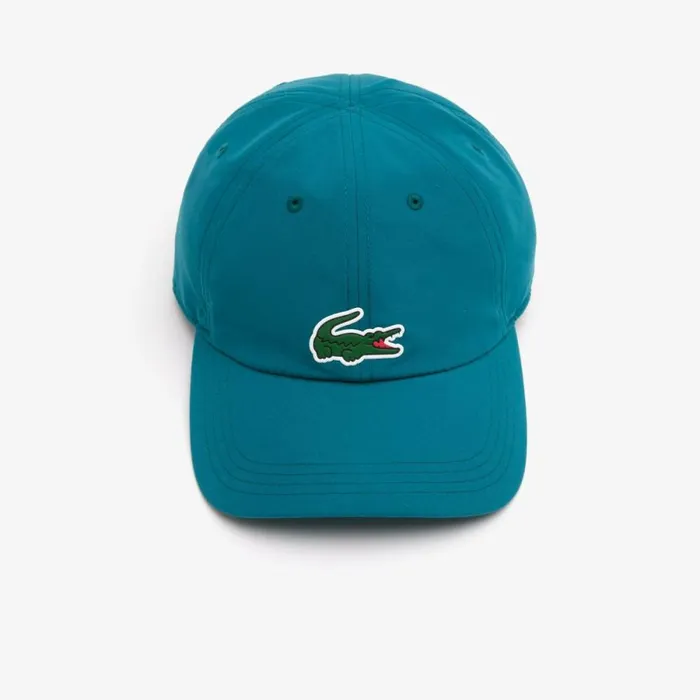 Caps and Hats Men Lacoste Mens SPORT X Novak Djokovic Microfiber Cap Green W1z