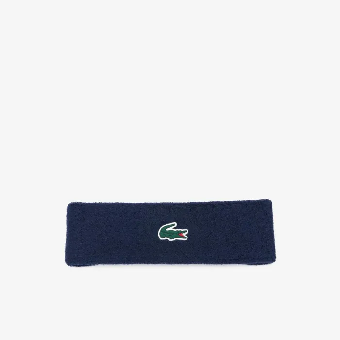 Caps and Hats MenWomen Lacoste Unisex Jersey Tennis Headband Navy Blue 166