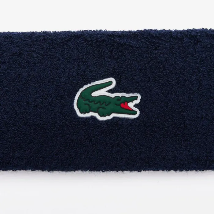 Caps and Hats MenWomen Lacoste Unisex Jersey Tennis Headband Navy Blue 166