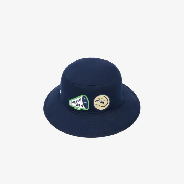 Caps and Hats MenWomen Lacoste Unisex Miami Open Edition Sport Bucket Hat Navy Blue 166