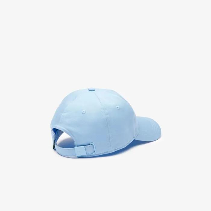 Caps and Hats MenWomen Lacoste Unisex Twill Quilted Croc Badge Cap Pastel Blue Hbp