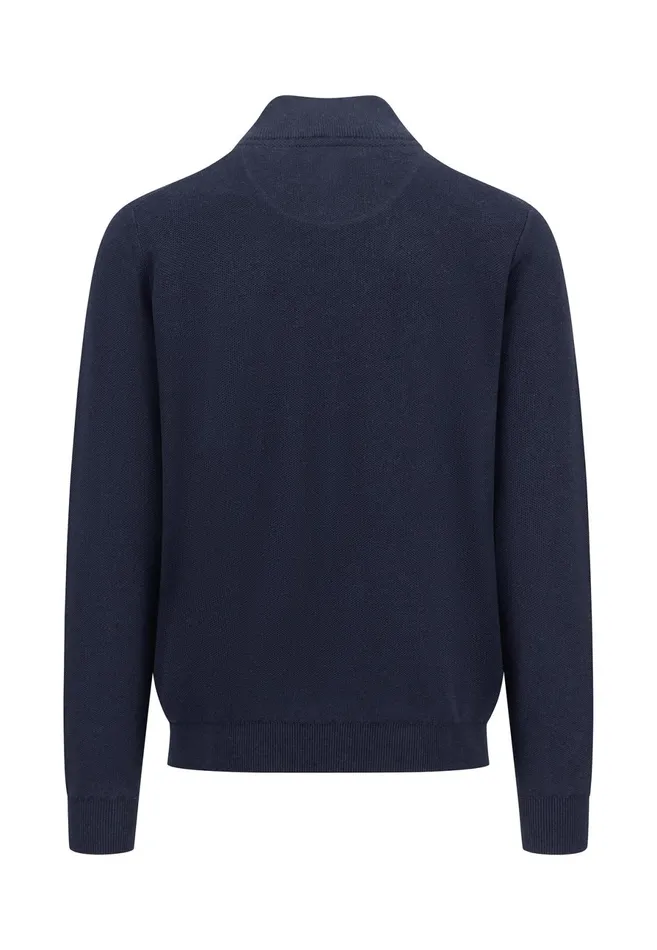 Cardigan Men FYNCHHATTON Part Jacket Made Of Sovereign Cotton Strong Bluepoppy Rednightnavy