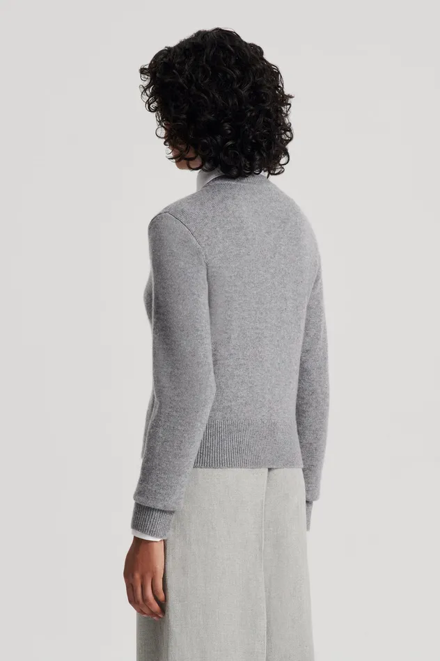 CASHMERE CARDIGAN GREYMELANGE Knitwear Scanlan Theodore Women CASHMERE CARDIGAN GREYMELANGE Knitwear Scanlan Theodore Women