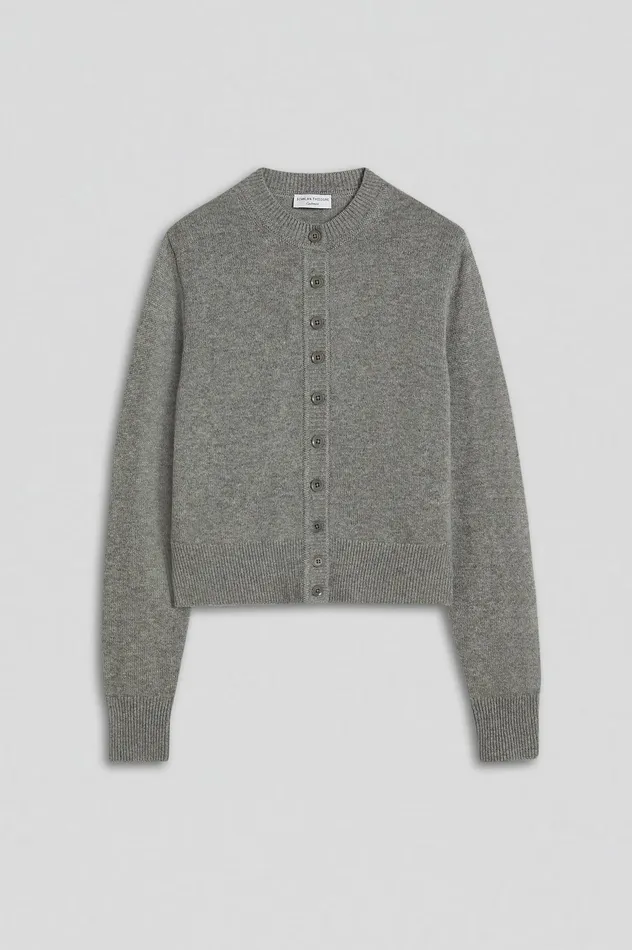 CASHMERE CARDIGAN GREYMELANGE Knitwear Scanlan Theodore Women CASHMERE CARDIGAN GREYMELANGE Knitwear Scanlan Theodore Women