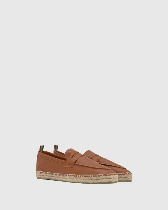 Castaer Nacho104 Cuero Men Flat Shoes