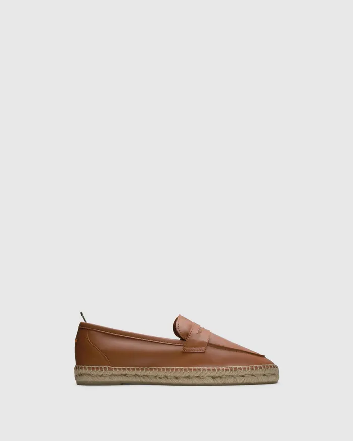 Castaer Nacho250 Cuero Men Flat Shoes