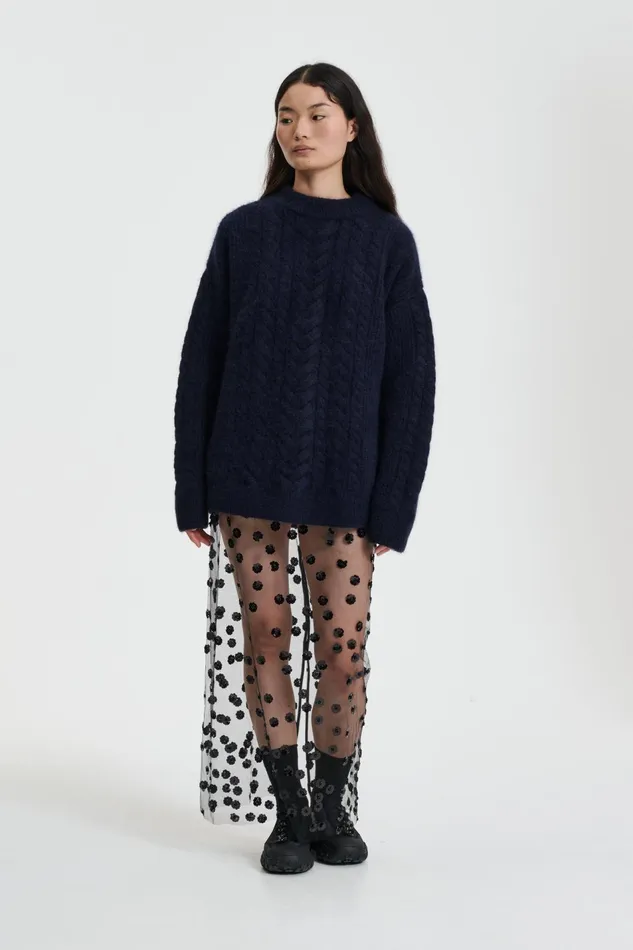 Cecilie Bahnsen Blouses Women ANETTE JUMPER Navy