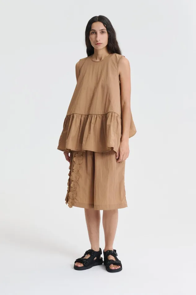 Cecilie Bahnsen Blouses Women ASTA TOP Chestnut