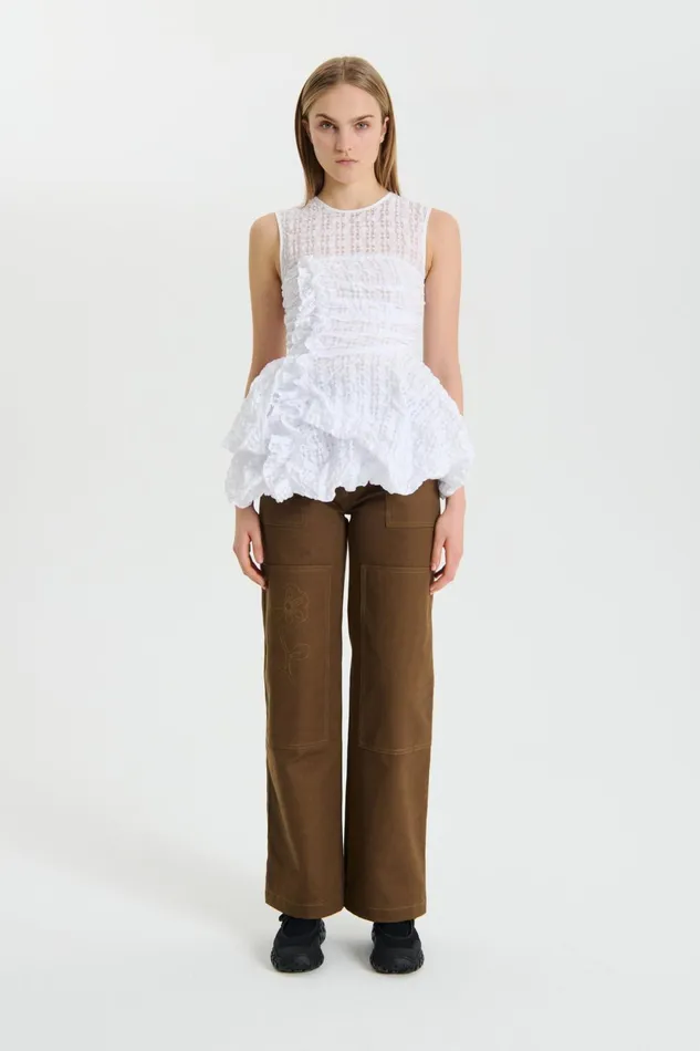 Cecilie Bahnsen Blouses Women GIANNA TOP White