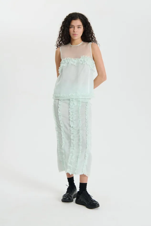 Cecilie Bahnsen Blouses Women ORIETTA TOP Mint
