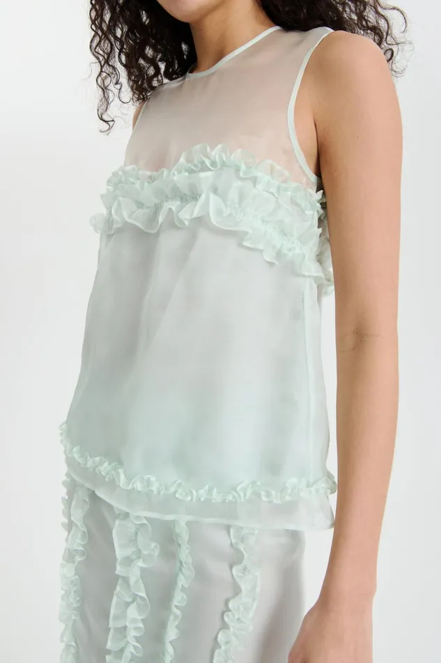 Cecilie Bahnsen Blouses Women ORIETTA TOP Mint