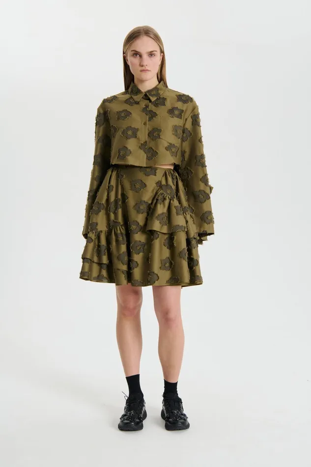 Cecilie Bahnsen Blouses Women VINH SHIRT Olive