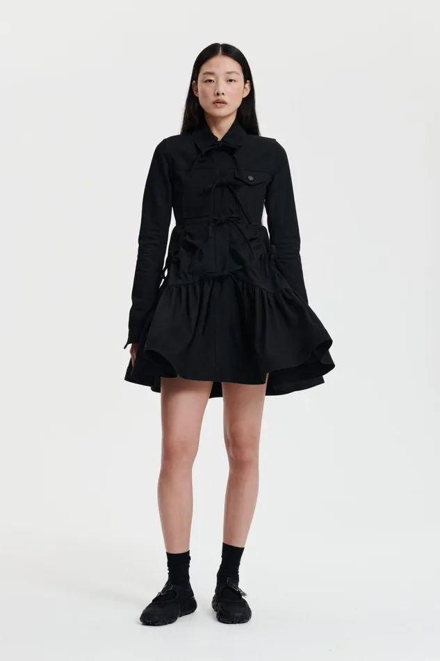 Cecilie Bahnsen Denim Women GILL DRESS Black