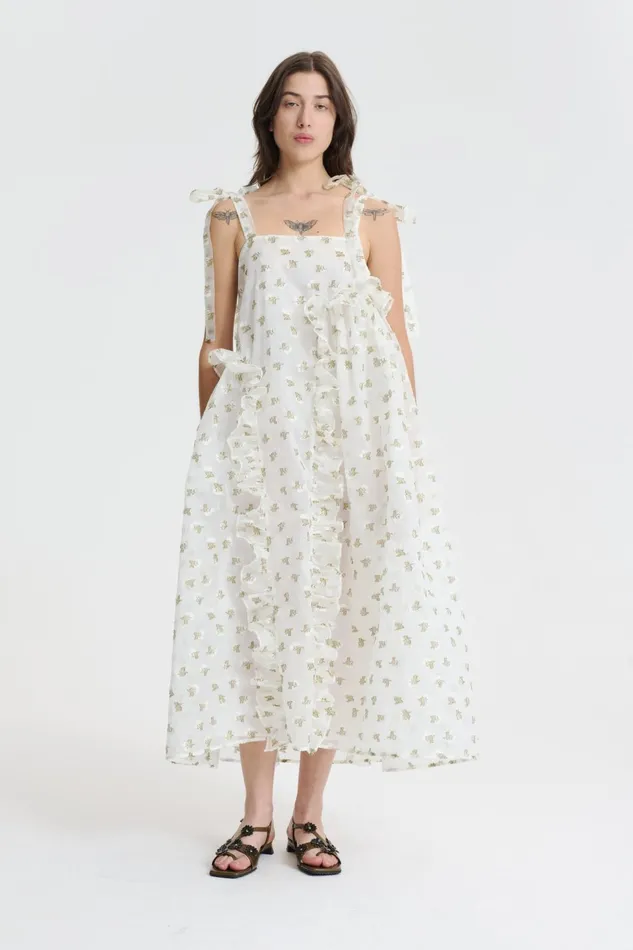 Cecilie Bahnsen Dresses Women ALGA DRESS Whiteolive