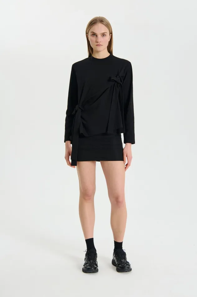 Cecilie Bahnsen Jersey Women OCTOBER TSHIRT Black