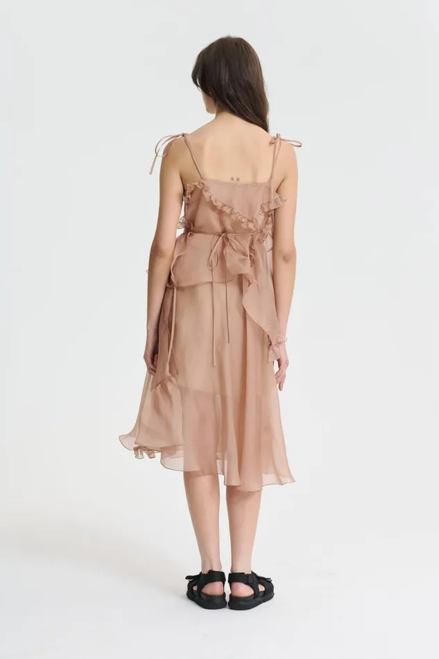 Cecilie Bahnsen Skirts Women ADELINA SKIRT Chestnut