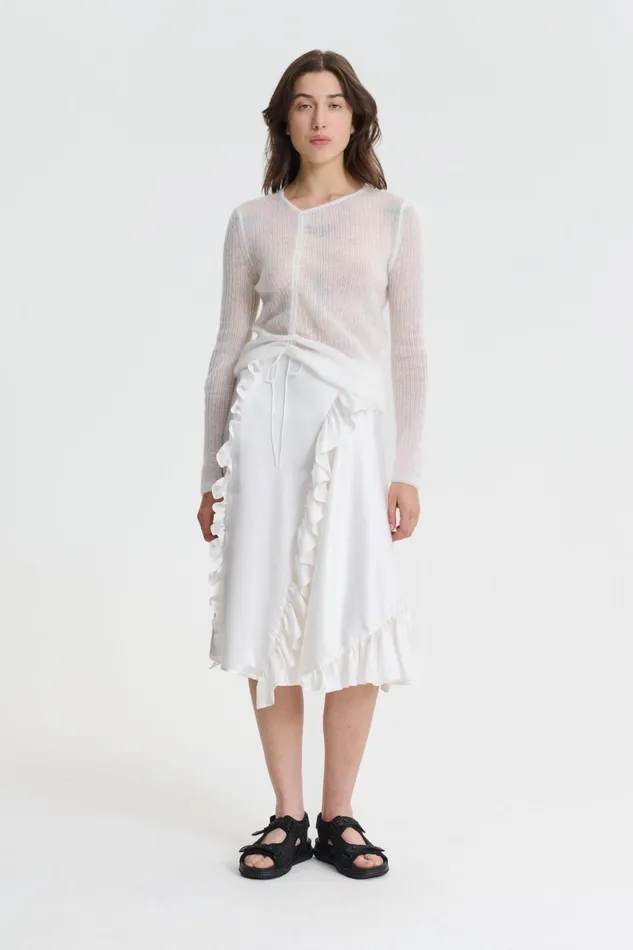 Cecilie Bahnsen Skirts Women ADELINA SKIRT White
