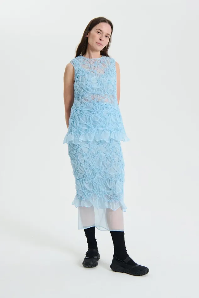 Cecilie Bahnsen Skirts Women GLENDA SKIRT Light Blue