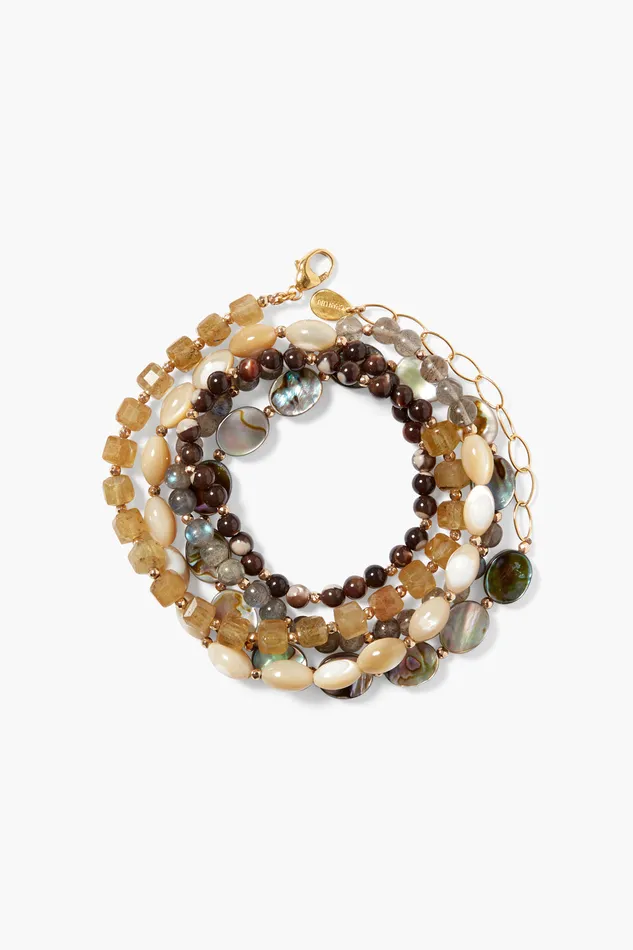 Chan Luu Bracelets Keyes Naked Wrap Bracelet Natural Mix 8211 Women
