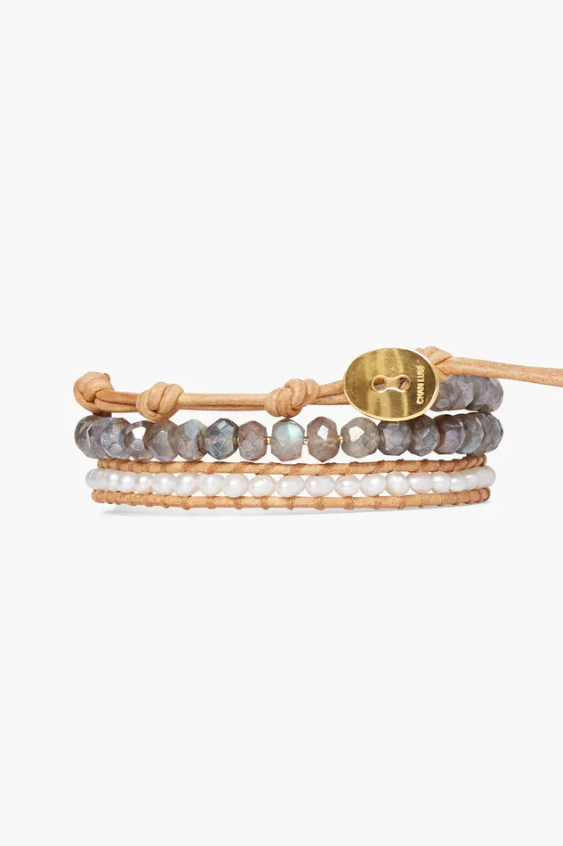 Chan Luu Bracelets Mano Triple Wrap Bracelet White Pearl Mix 8211 Women