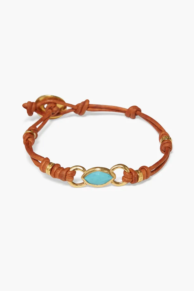 Chan Luu Bracelets Reina Single Wrap Bracelet Turquoise 8211 Women