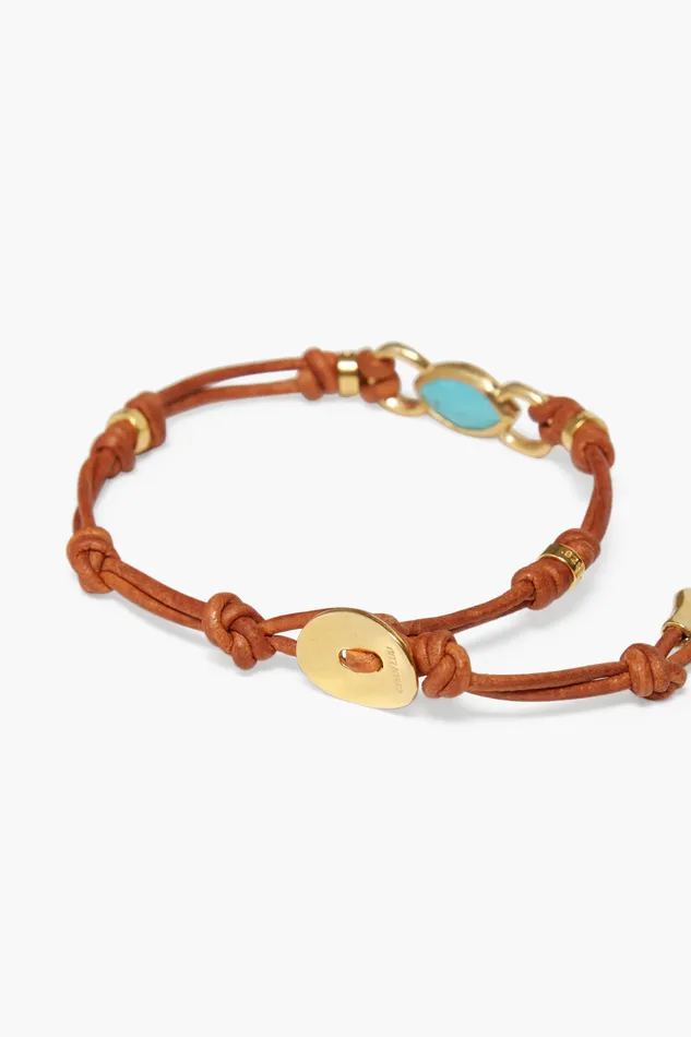 Chan Luu Bracelets Reina Single Wrap Bracelet Turquoise 8211 Women