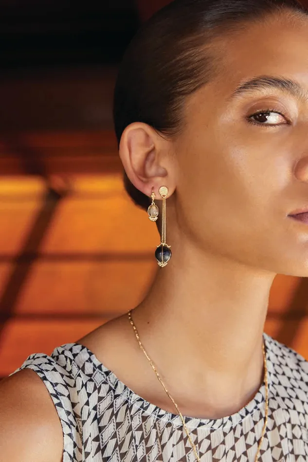 Chan Luu Earrings Balloon Earrings Smoky Quartz 8211 Women