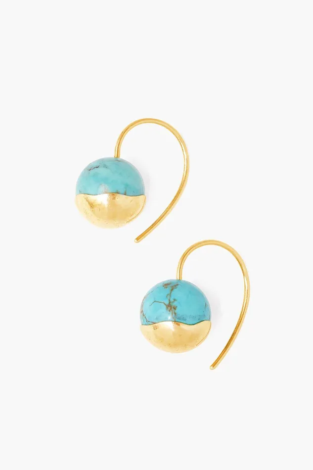 Chan Luu Earrings Gold Dipped Turquoise Earrings 8211 Women