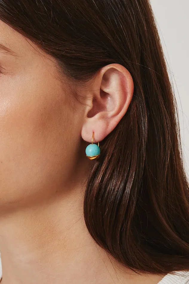 Chan Luu Earrings Gold Dipped Turquoise Earrings 8211 Women