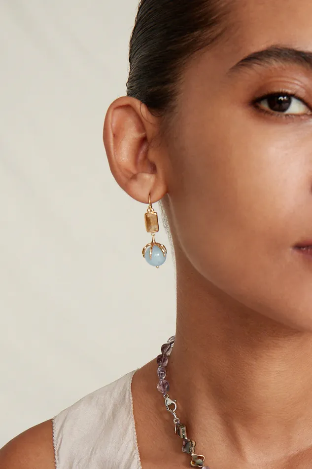 Chan Luu Earrings Lark Drop Earrings Citrine Mix 8211 Women