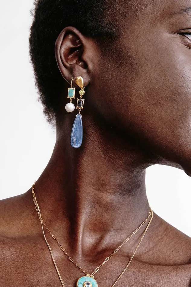 Chan Luu Earrings Malta Earrings Kyanite Mix 8211 Women