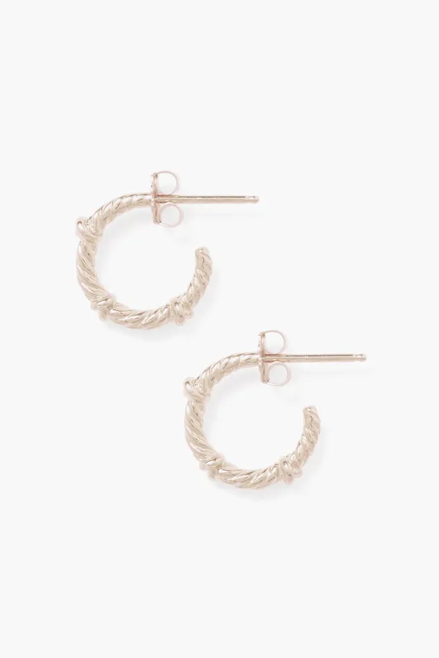Chan Luu Earrings Sailor Hoops Mini Silver 8211 Women