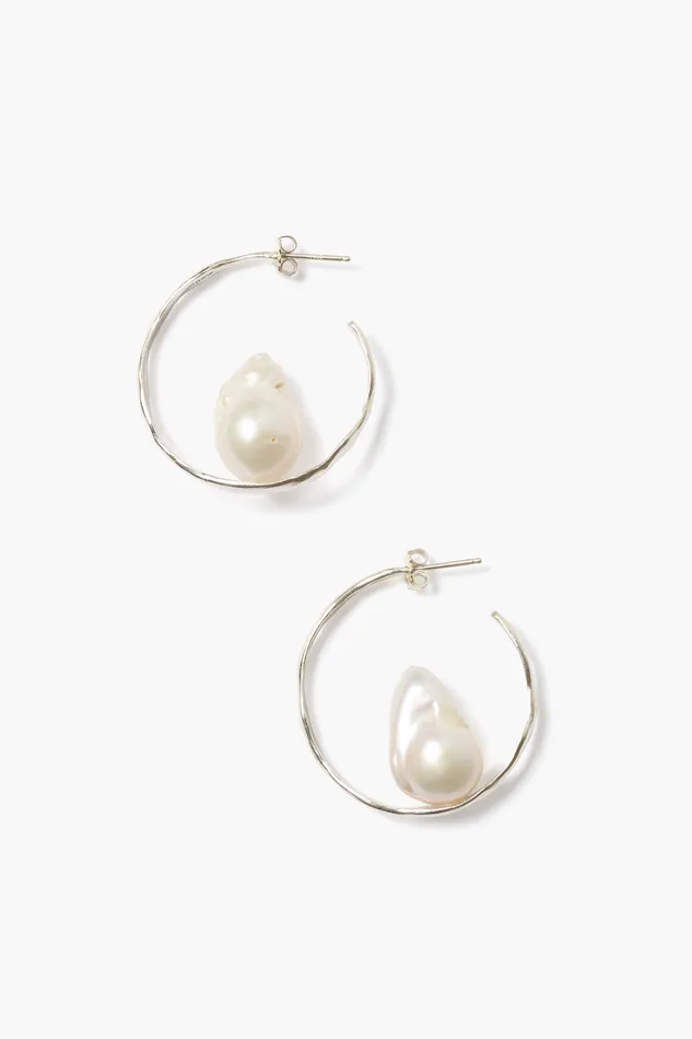 Chan Luu Earrings Selene Hoop Earrings Silver 8211 Women