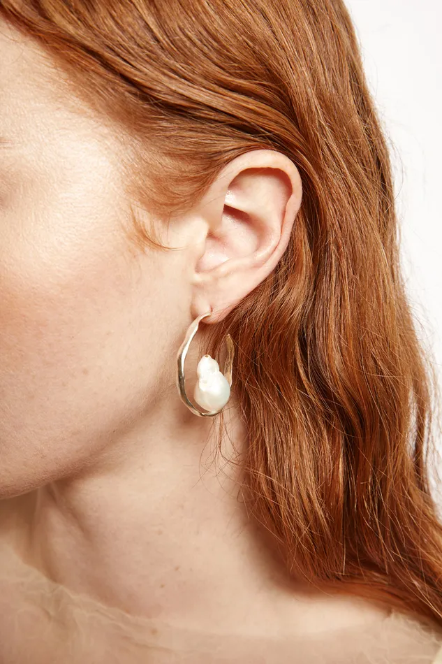 Chan Luu Earrings Selene Hoop Earrings Silver 8211 Women