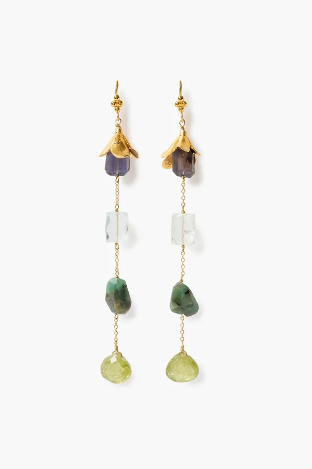 Chan Luu Earrings Terra Bell Earrings Multi 8211 Women