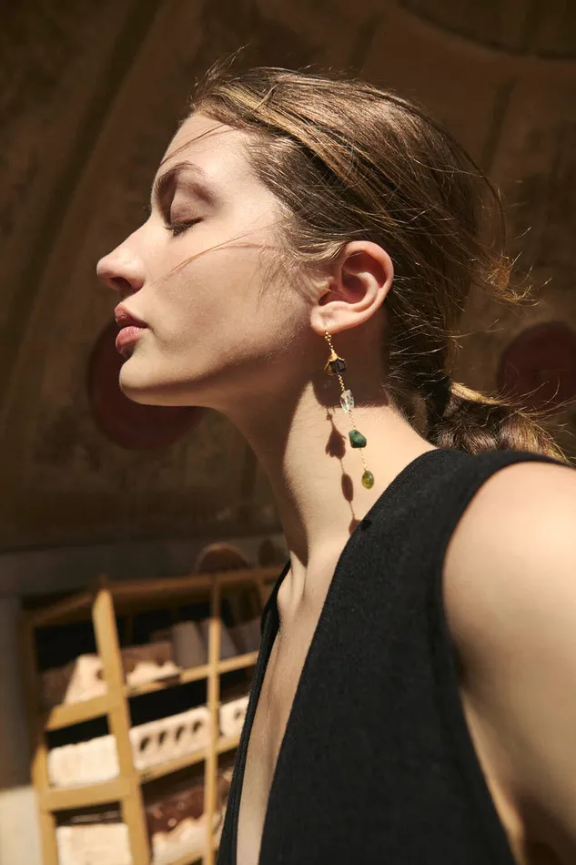 Chan Luu Earrings Terra Bell Earrings Multi 8211 Women