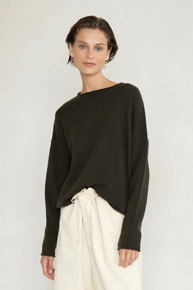 Chan Luu Knitwear Jane Sweater Moss 8211 Women