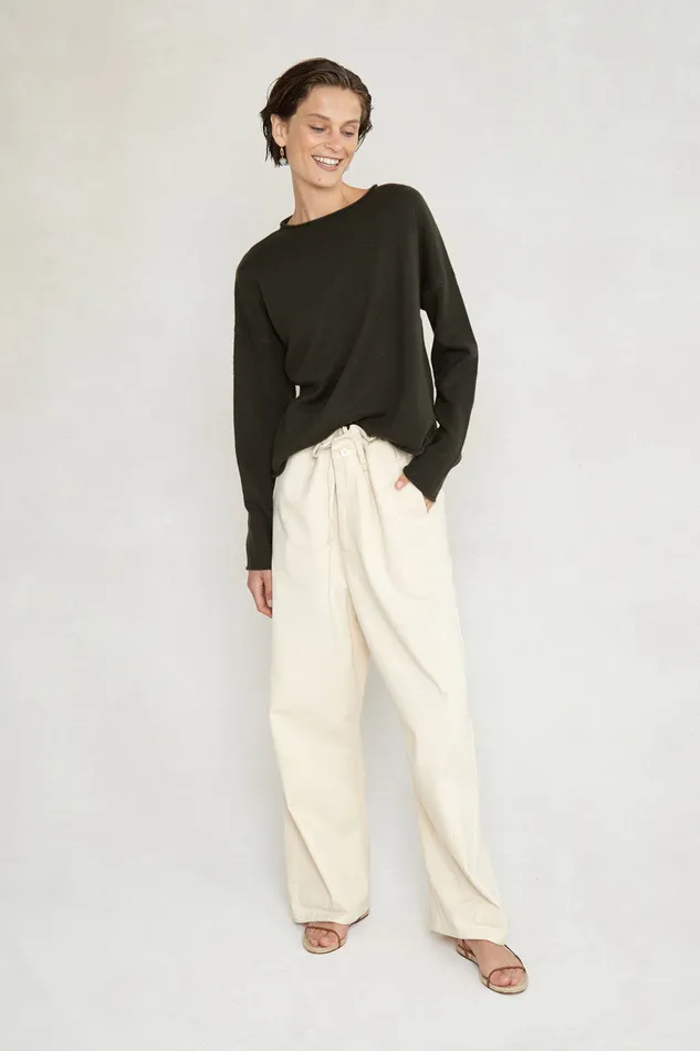 Chan Luu Knitwear Jane Sweater Moss 8211 Women