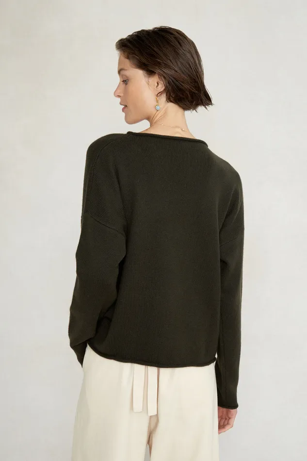 Chan Luu Knitwear Jane Sweater Moss 8211 Women